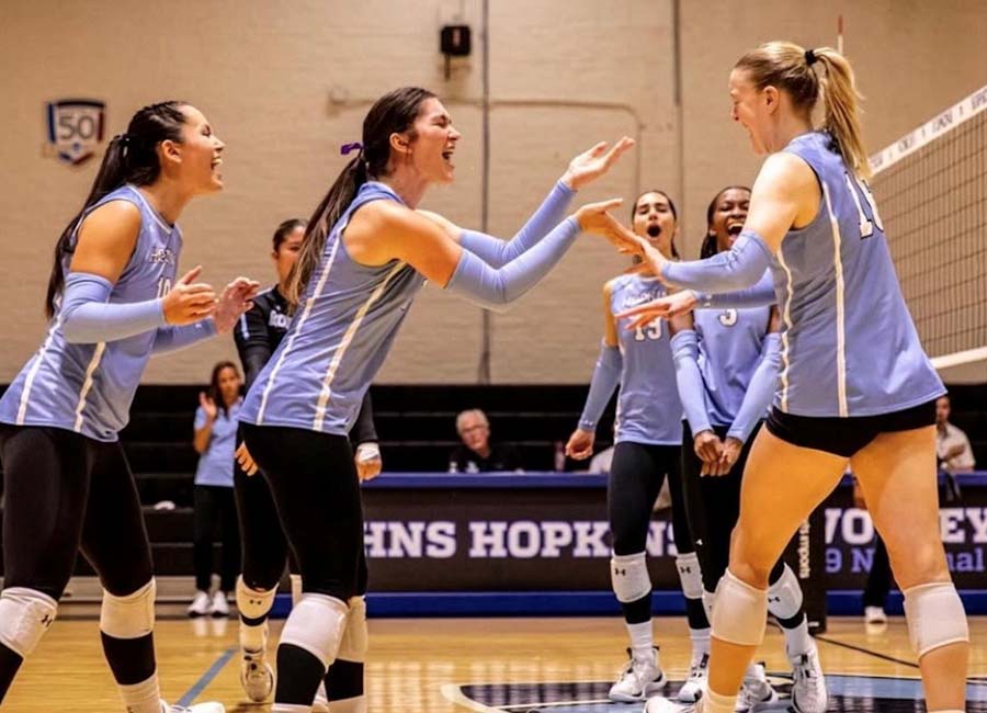 Volleyball Team Celebration